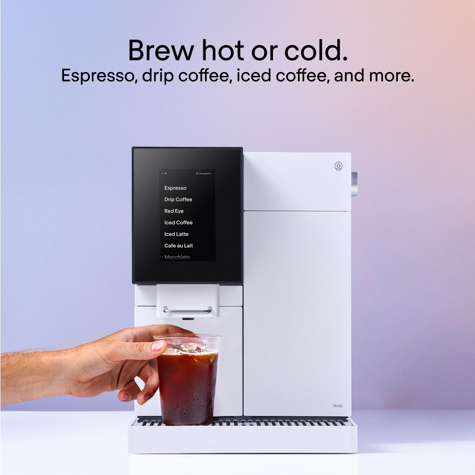 Ekspres do kawy Terra Kaffe Super Automatic Espresso - Ekspres do kawy z obsługą aplikacji - Automatyczne budzenie i uśpienie - Wszystkie rodzaje mleka - Ustawienia espresso zatwierdzone przez palacza - Ekspresy do cappuccino do domu - Czarny TK-02