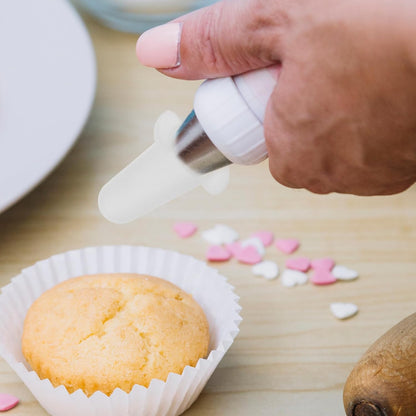 15 Pcs Protective Cap for Piping Tips Cake Frosting Tip Covers Pipping Tip Protection Covers Cake Piping Tip Covers Piping Tip Sleeves Pastry Bag Medium and Small White