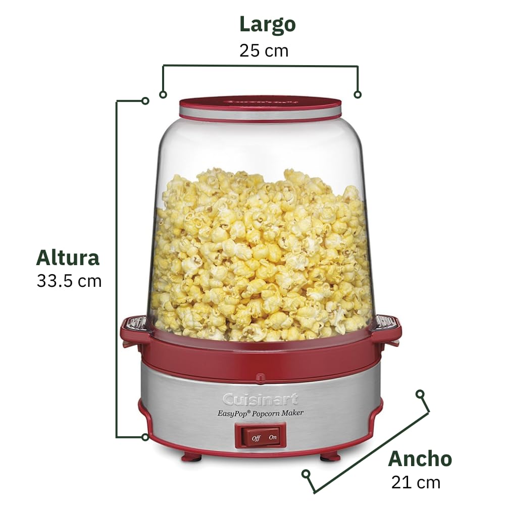 Maszyna do popcornu Cuisinart CPM-700P1 EasyPop, czerwona