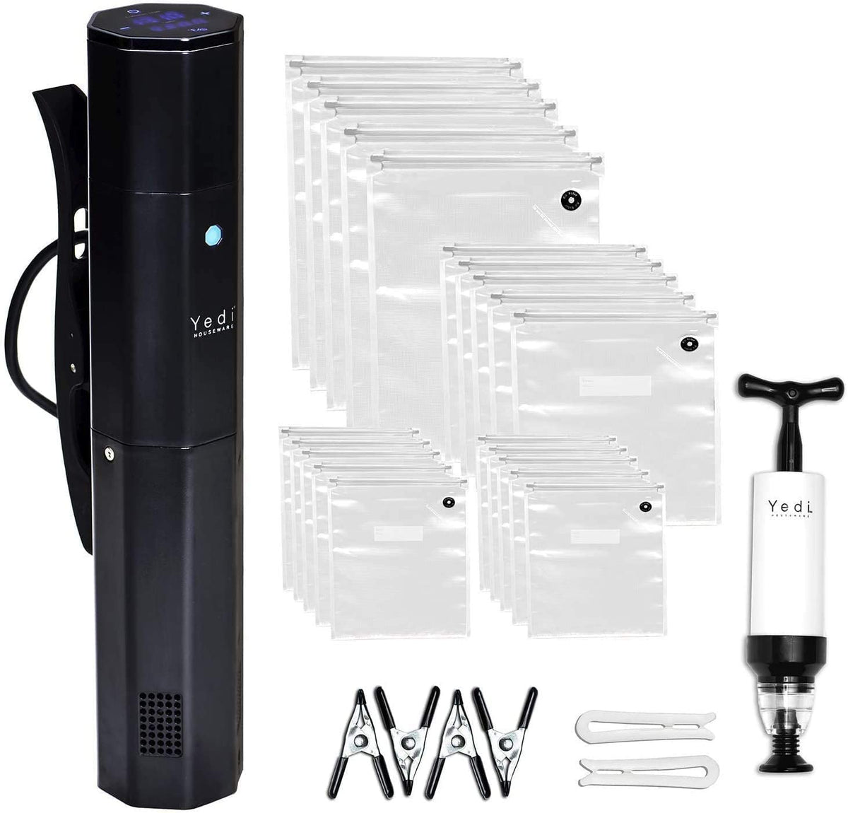 Варочна плита Yedi Infinity Sous Vide, працює на технології Octcision, комплект аксесуарів Deluxe, рецепти, 1000 Вт
