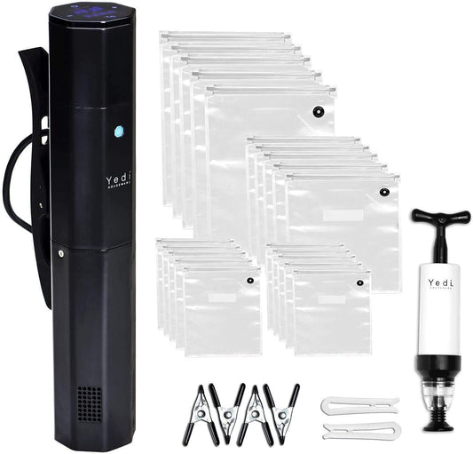 Yedi Infinity Sous Vide Cooker, Powered by Octcision Technology, Deluxe Accessory Kit, Recipes, 1000 Watts