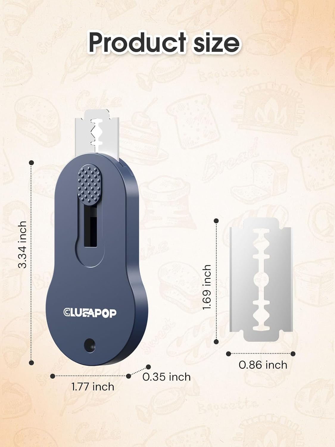 Extractable & Magnetic Bread Lame Dough Scoring Tool,Sourdough Scoring Tools,Bread Dough Cutter Slashing Razor Tool,5 Razor Blades,Bread Baking & Making Tools Supplies Accessories