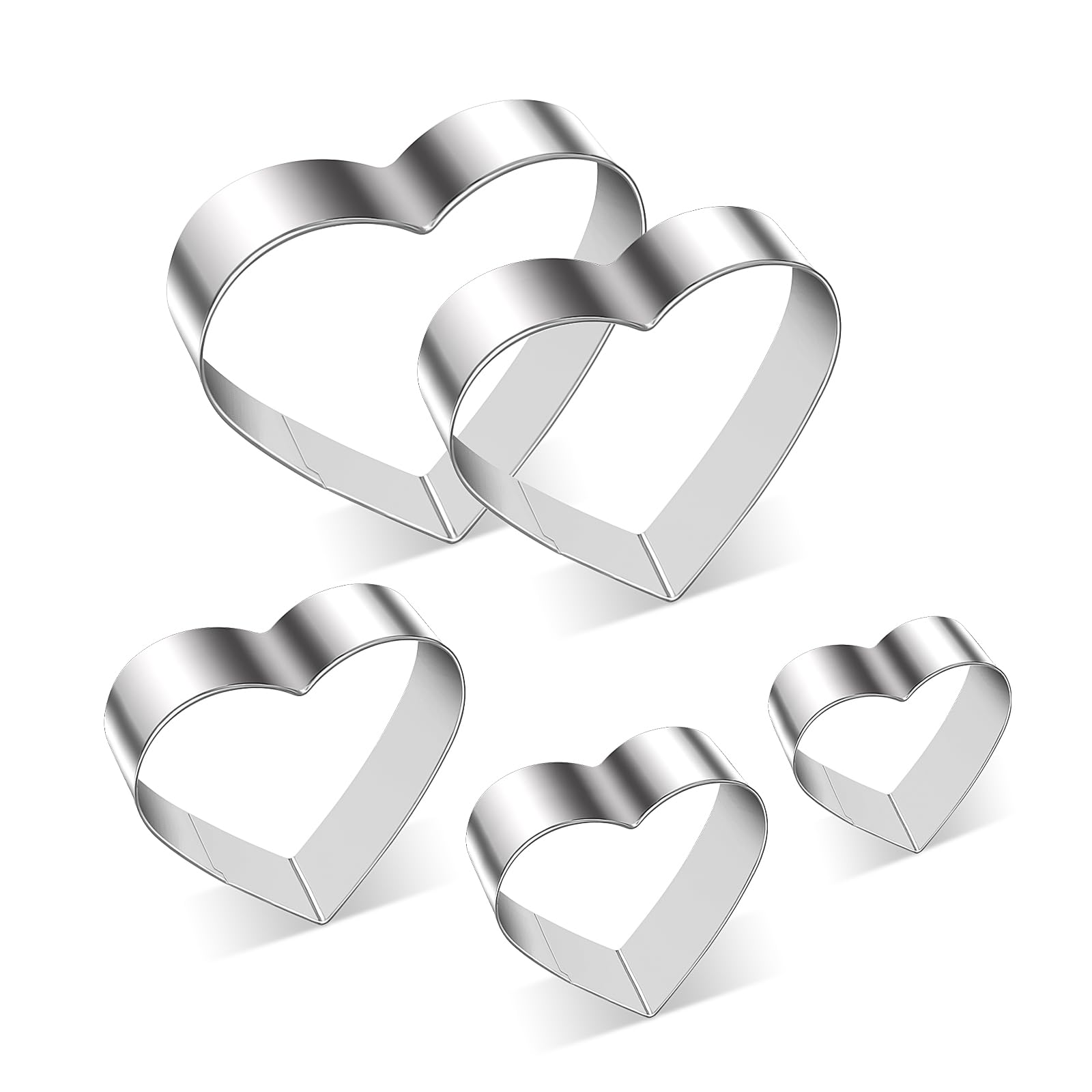 ALLTOP Circle Biscuit Cutter Set –Stainless Steel Baking Supplies for Effortless Round Cookie Shaping, Pastry & Fondant Tool Creation–Precise Cut Kitchen Utensil for Sandwich, Scone, Donut -3PC Round
