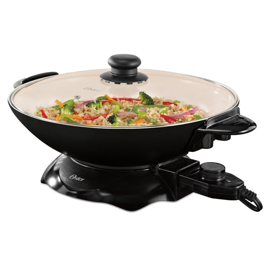 Oster 4.5 Liter DuraCeramic Wok, Black