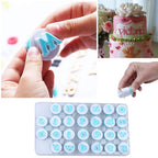 172 PCS Alphabet Number Symbols Cookie Cutters Set Biscuit Fondant Cake Impress Embosser Cutter Stamp Press DIY Embosser Mold for Cake Baking Clay