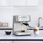 CASABREWS Espresso Machine with LCD Display, Powerful Milk Frother and Customizable Brewing Temperature, Provides Barista-Level Lattes and Cappuccinos