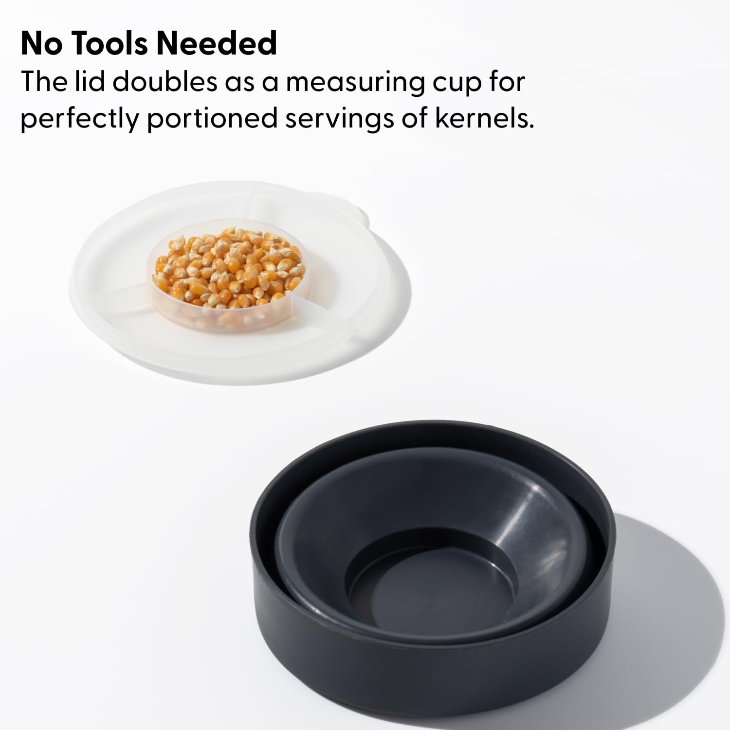 W&amp;P Microwave Silicone Popper Maker | Czarny | Składana miska z wbudowaną miarką, BPA, przyjazny dla środowiska, bezodpadowy, 9,3 filiżanek popcornu