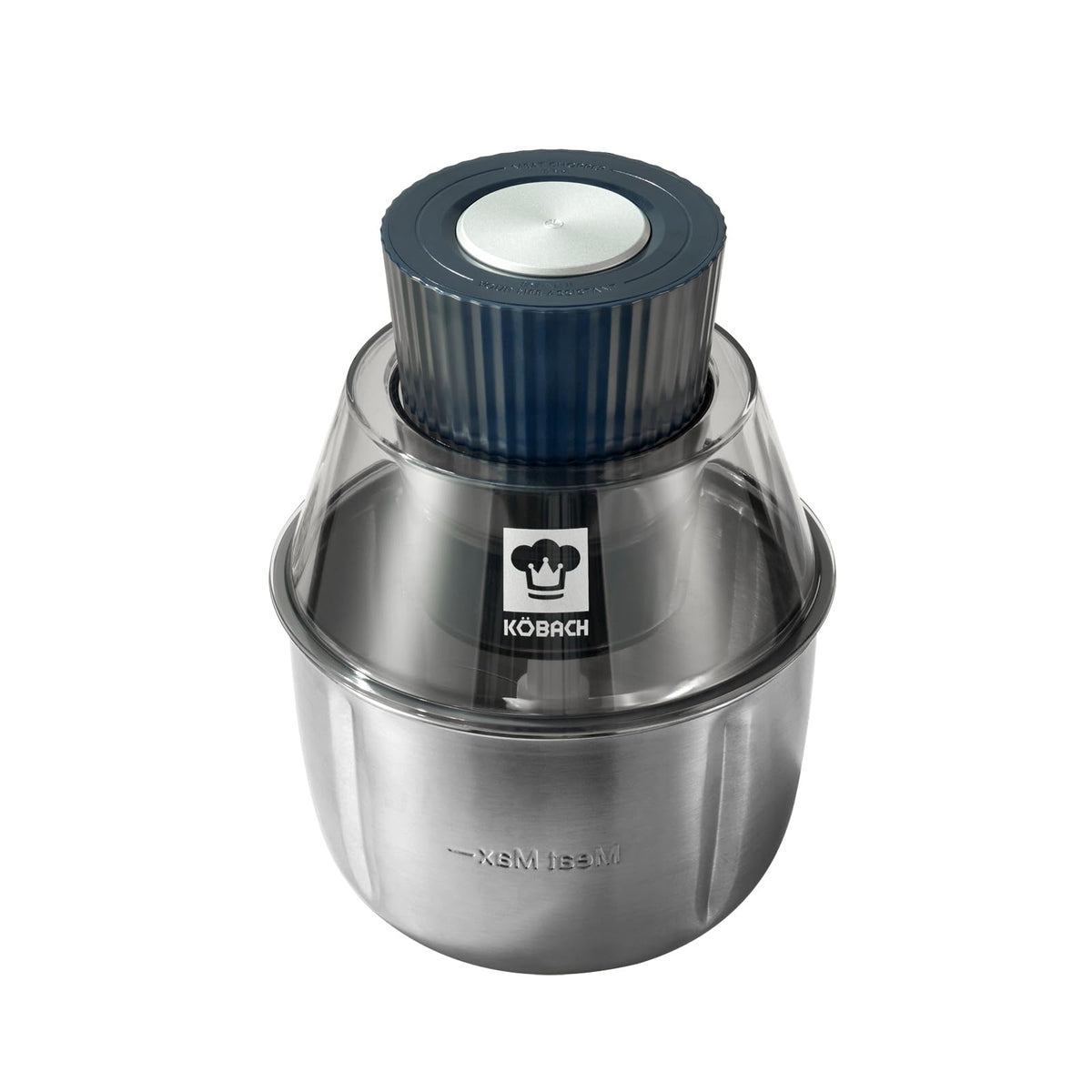 KOBACH Electric Food Processor & Meat Grinder – 1.9 Qt Food Chopper with Pure Copper Motor, Dual-Layer Blades, Procesador de Alimentos Electrico
