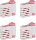4PCS DIY Cake Slicer, Stratification Auxiliary, Bread Slice, Toast Cut, Adjustable 5 Layers Leveler Slicer, Kitchen Fixator Tool (Pink)