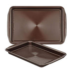 Circulon Nonstick Bakeware Set, Nonstick Cookie Sheet / Baking Sheet - 2 Piece, Gray