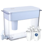 30-Cup Water Filter Pitcher & 5 Filters & Electronic Filter Change Reminder: Compatible w/Large Brita Water Pitcher Large Brita Water Dispenser, Brita Dispenser, Brita Ultramax & Brita Pitcher