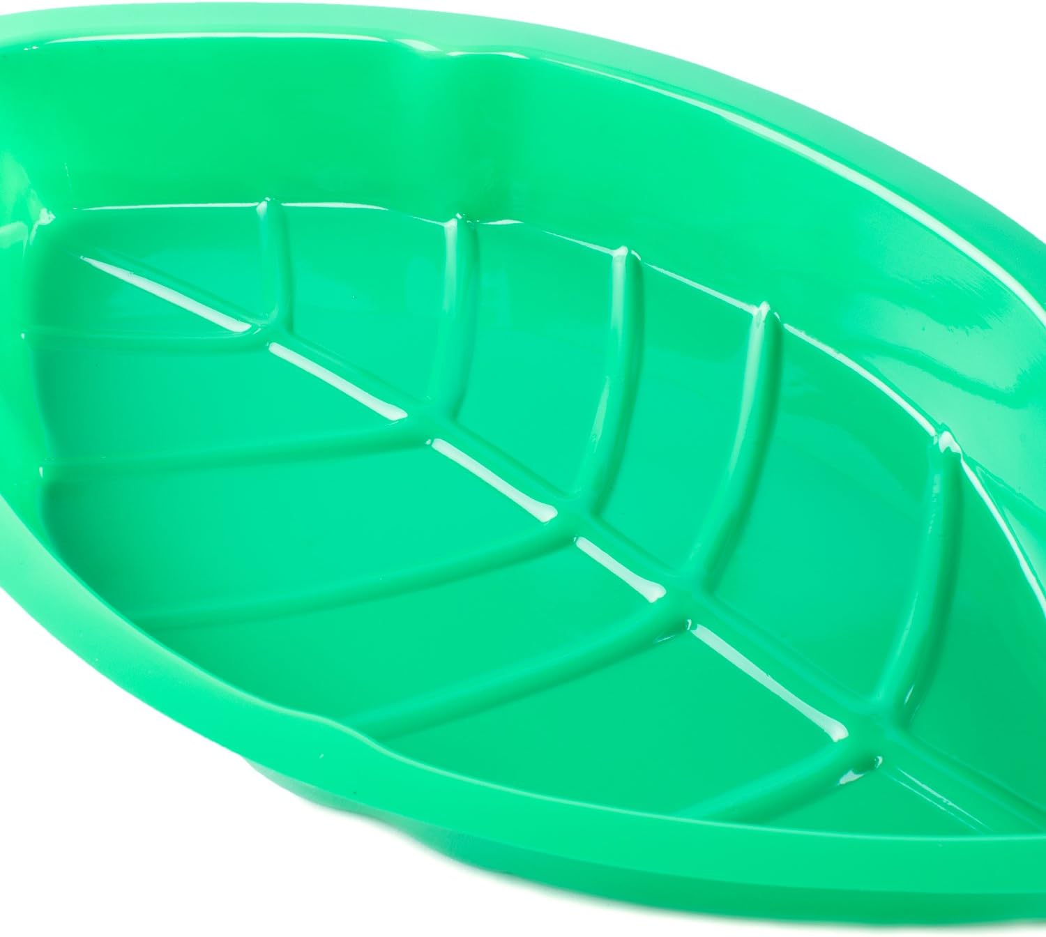 Super Z Outlet Palm Leaf Hawaii Style Food Reusable Snack Tray, Cookies, Chips, Candy Dip for Jungle Island Themed Party Decorations Platter (12 Pack, 11.75" x 8.5" Inches)