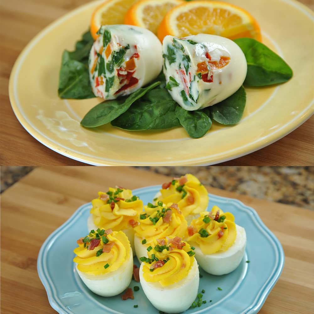 Egglettes Egg Cooker - Hard Boiled Eggs without the Shell, 4 Egg Cups