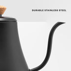 Bodum 27oz Bistro Gooseneck Elektryczny Czajnik Wodny, Zalewanie Kawy i Herbaty, Stal Nierdzewna, Matowa Czerń