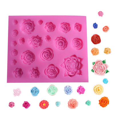 OBTANIM Silicone Number 0-9 3D Embossed Fondant Chocolate Mold with Stick Hole for Birthday Cake Decorating DIY Baking