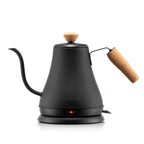 Bodum 27oz Bistro Gooseneck Elektryczny Czajnik Wodny, Zalewanie Kawy i Herbaty, Stal Nierdzewna, Matowa Czerń