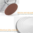 12 Inch Round Aluminum Revolving Cake Decorating Stand,Cake Turntable, Rotating Cake Stand,for Cake,Pastries and Cake Decorations