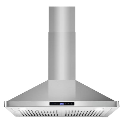 COSMO COS-63175S 30 in. Vista Collection 380 CFM Ducted Wall Mount Range Hood, Touch Controls, LED Lights, Stainless Steel