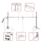 Комплект електричного гриля-вертушки Kendane, 90 фунтів гриль-вертушка для свиней, штатив з нержавіючої сталі, підставка для вертела, 52-дюймовий рожен з вугіллям для свиней та ягнятини, двигун 15 Вт та регулювання висоти для кемпінгу