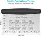 Bench Scraper & Chopper - 6 Inch Stainless Steel Dough Cutter with Contoured Grip, Multi-Purpose Kitchen Tool for Baking Cooking, Food Scraper Chopper & Pastry Knife