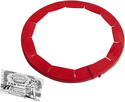 Talisman Designs Baking Pie Crust Shield Protector Cover for Edges of Pie - 8-inch to 11.5-inch Adjustable Silicone Baking Accessory for Making the Perfect Pie | Set of 1