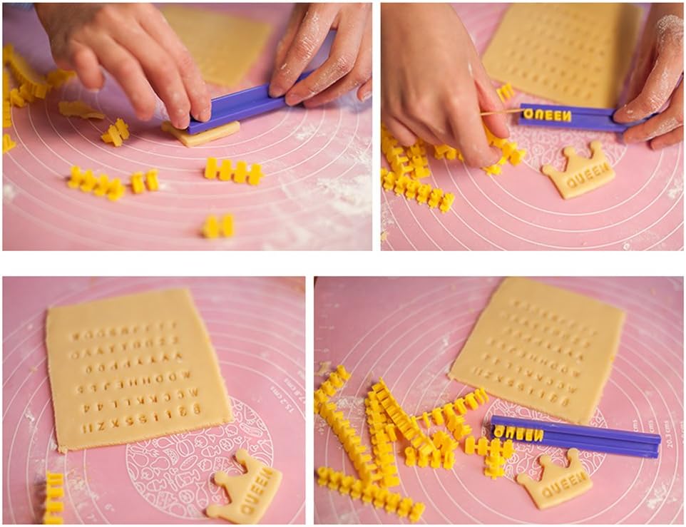 Cookie Stamps, Numbers Alphabet Stamps for Cookie Chocolate, 72pcs, 100% BPA Free