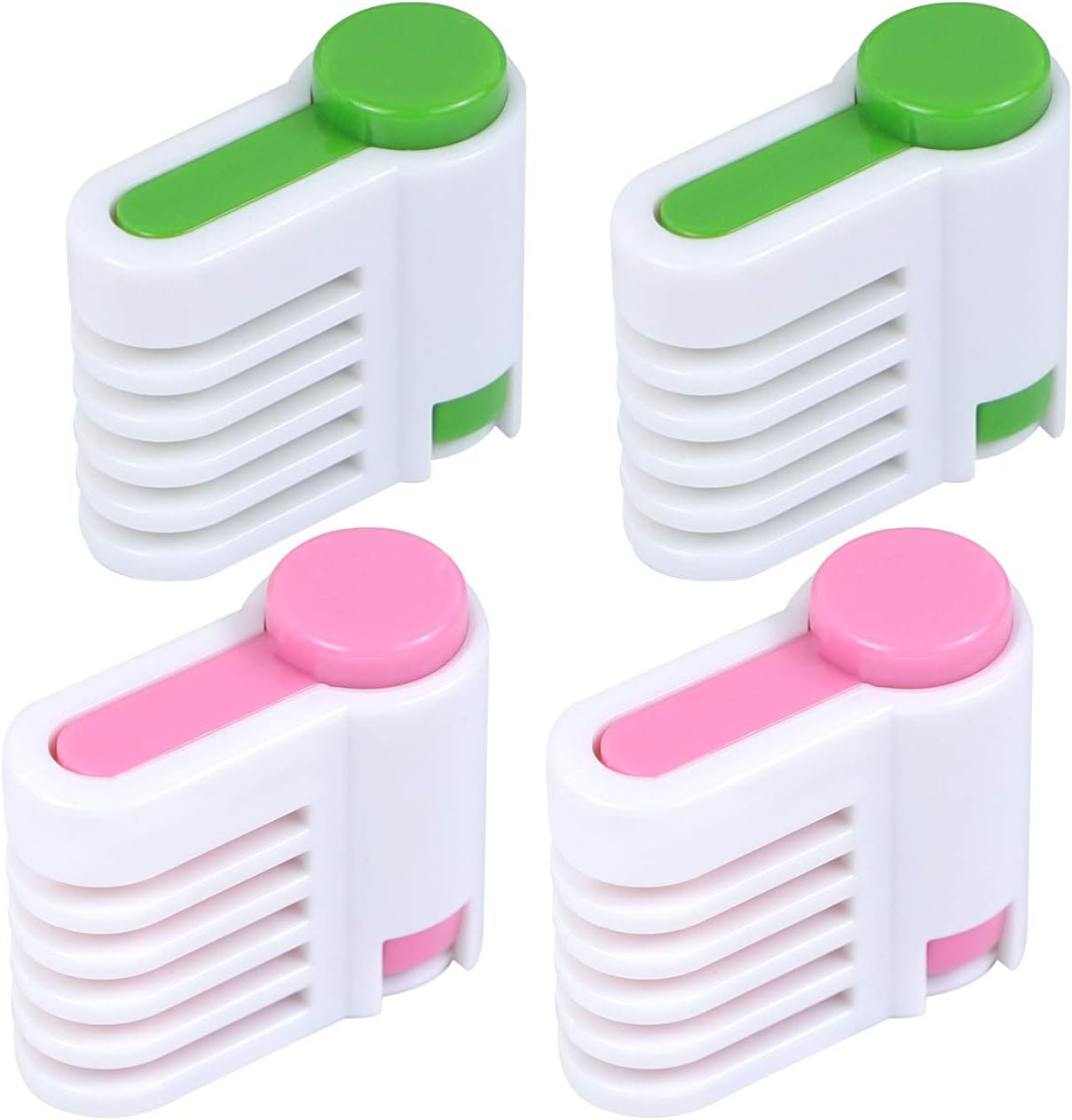 AUEAR, 2 Sets DIY Cake Leveler Slicer Adjustable Bread Cutter 5 Layers for Toast Kitchen Fixator Tool