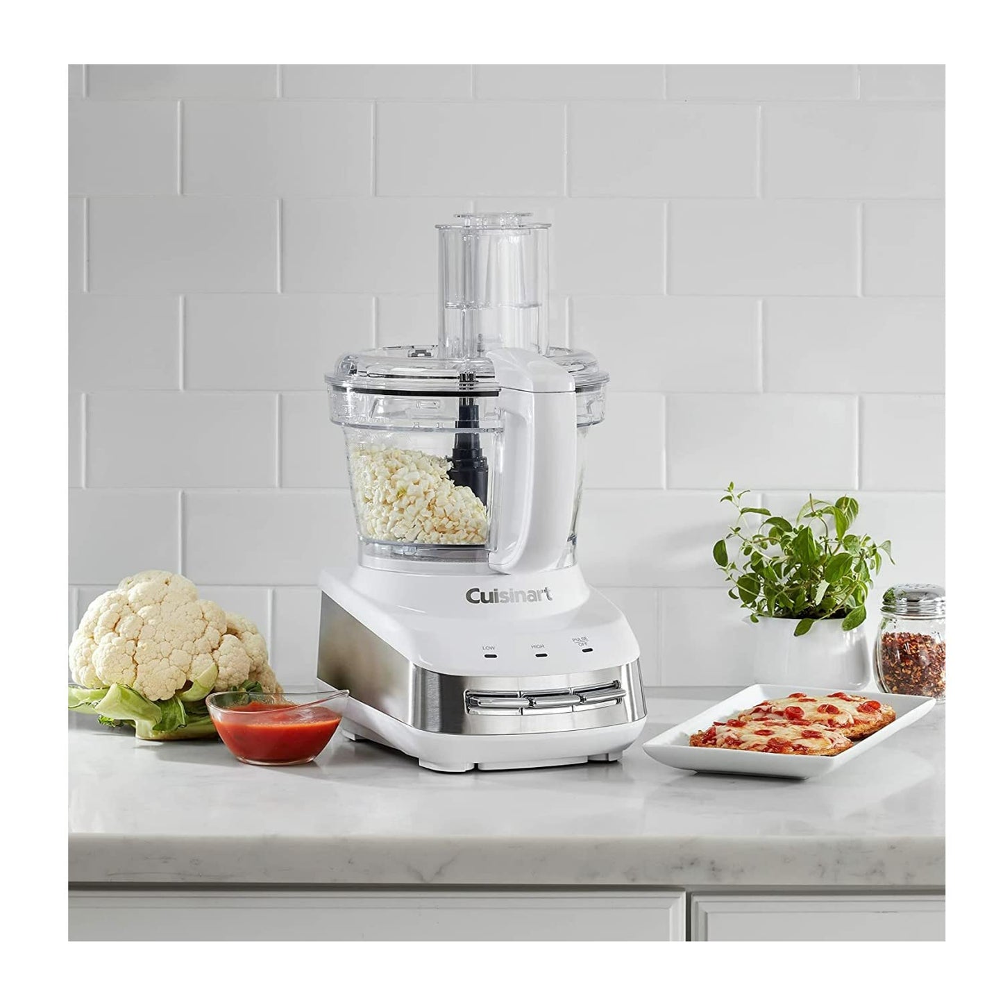 Cuisinart FP-110 Core Custom 10-Cup Multifunctional Food Processor, White and Stainless