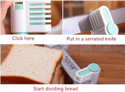 5 Pcs DIY Cake Slicer, Bread Cutter Slice Adjustable 5 Layers, Bread Cake Segmentation Toast Slice Layered Auxiliary Divider