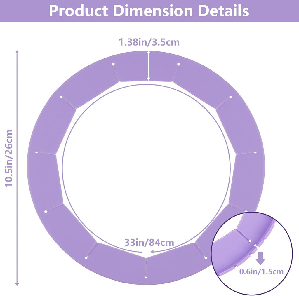 Silicone Pie Crust Shield, Adjustable Bake Crust Protector, Heavy Duty Pie Crust Edge Shield Cover Pie Ring for Crust Pie Saver, Pie Crust Kit for Baking Pie Pizza Fits 8-10.5” Pie Pans