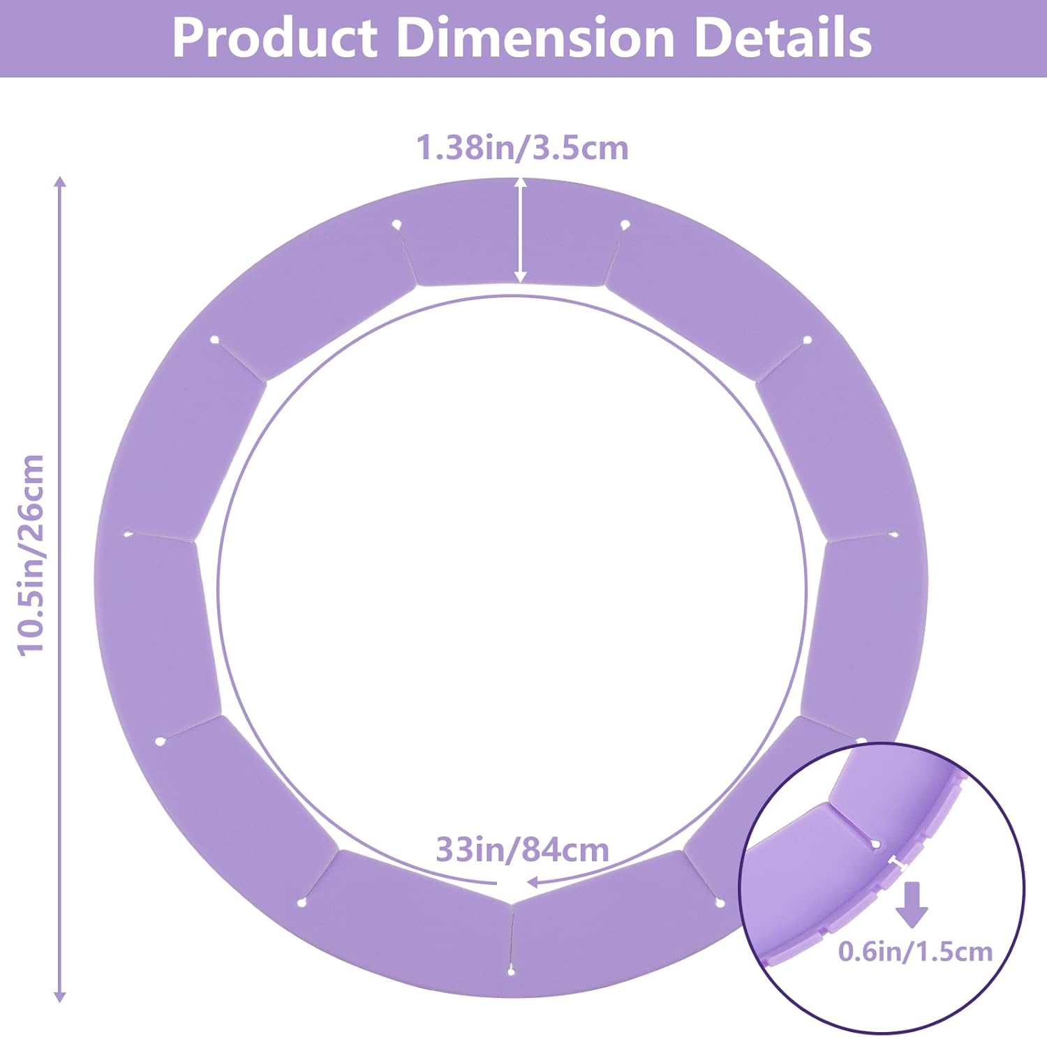 Silicone Pie Crust Shield, Adjustable Bake Crust Protector, Heavy Duty Pie Crust Edge Shield Cover Pie Ring for Crust Pie Saver, Pie Crust Kit for Baking Pie Pizza Fits 8-10.5” Pie Pans