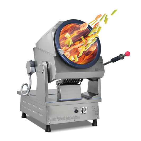 Koalalko ETL Stirrer 360° Przenośny automatyczny garnek do smażenia, w pełni automatyczna maszyna do gotowania, maszyna do smażenia typu bębnowego, automatyczna maszyna do smażenia wok dla restauracji, szkół, firm