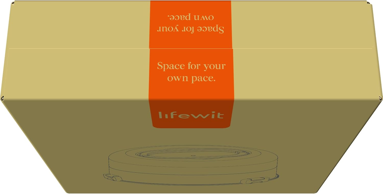 Lifewit Cake Carrier with Lid and Handle, Two Sided Cupcake Carrier Holder for 10” Cake or 9 Standard-Sized Cupcakes, Plastic Round Cake Transport Storage Container Stand for Pies and Cookies, White