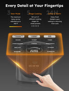 Аерофритюрниця Nuwave Duet, електрична скороварка та гриль, мультиварка 540 в 1 з 2 знімними кришками, повільне приготування, обсмажування, смаження, каструля з нержавіючої сталі 18/10, захисна система Sure-Lock та 9 аксесуарів класу люкс