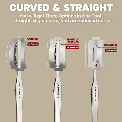 JACYAO'S Bread Lame, Sourdough Scoring Tool Made From 304 Stainless Steel, Professional Bread Scoring Tool with 10 Razor Blades and Metal Storage Box