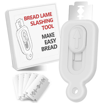 Bread Lame Dough Scoring Tool,2pcs Sourdough Bread Scorer Bread Making Cutter Blade with 10pcs Blades for Homemade Bread Baking Making Tools Supplies (1pcs Black)