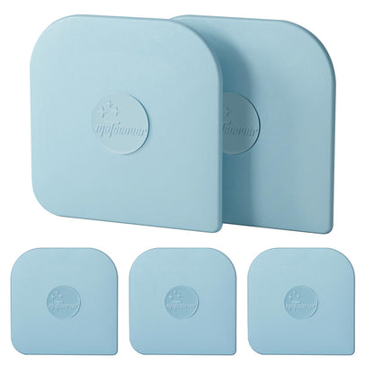 Pan Scraper, 5 Pcs Pot Scraper Plastic, Pot Scraper Non Scratch for Cast Iron, Pot and Pan Cleaning, Sturdy Scraper Kitchen Tool