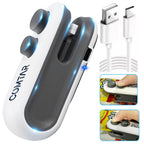 COMTAR Mini Bag Sealer, ulepszona zgrzewarka i obcinarka 2 w 1, akumulatorowa zgrzewarka do toreb USB C z magnesem, przenośna maszyna do ponownego zamykania toreb plastikowych, przechowywanie chipsów, przekąski, świeżość