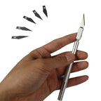 6 Blades Wood Carving Tools Fruit Food Craft Sculpture Engraving Knife Scalpel DIY Cutting Tool PCB Repair - Walfos® Kitchenware