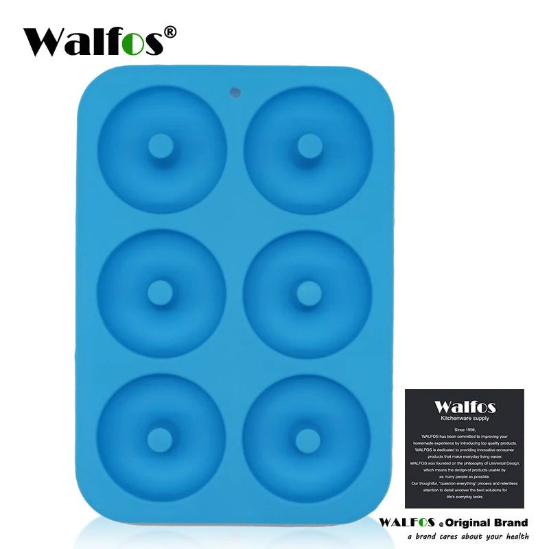 6 Holes Donuts Mold of Silicone Round Shape Donuts Mold Baking Jelly Fondant Mold Chocolate Cake Decorating Cooking Tool Pastry - Walfos® Kitchenware