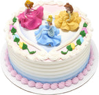 DecoSet® Disney Princess Once Upon a Moment Cake Topper, 3-Pc Decorations Set with Aurora, Belle, and Cinderella Collectible Figure for Hours of Fun After the Party