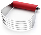 Spring Chef Dough Blender, Top Professional Pastry Cutter with Heavy Duty Stainless Steel Blades, Medium Size, Black