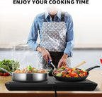 Induction Cooktop 2 Burner, 1800W Double Induction Cooktop with 10 Power & Temp Settings, Dual Induction Burner with Booster Function and 4-Hour Timer, Electric Induction Stove with Child Safety Lock