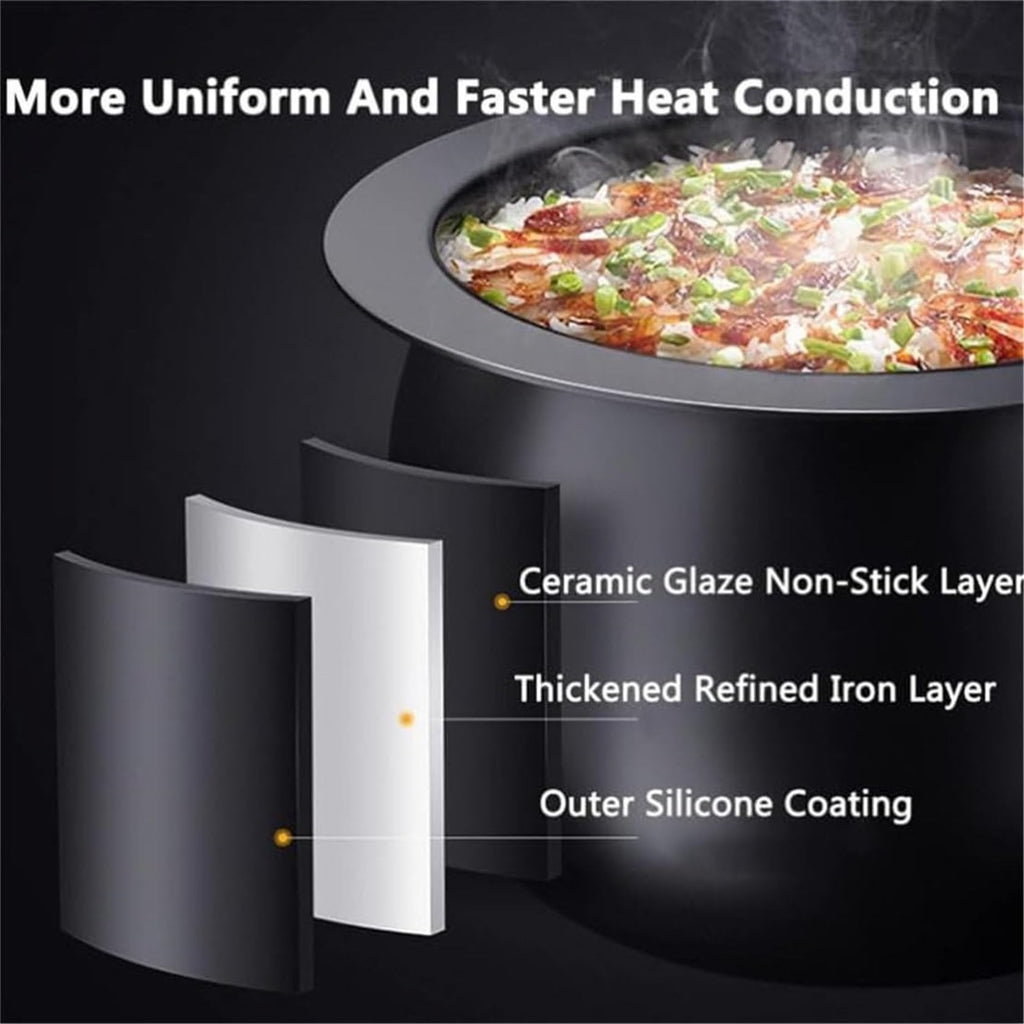 ZUMAHA Automatic Cooking Machine,2000W 6L auto Cooking Wok Fried Rice Machine,One-Click Smart Start, Three Speed Adjustable,360 ° Automatic Rotation, for Stir Frying,Stewing,Cooking,with Smart Touch