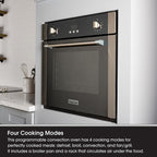 Piekarnik ścienny Magic Chef Single Electric z funkcją konwekcji do gotowania i pieczenia, 24"