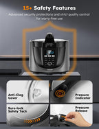 Аерофритюрниця Nuwave Duet, електрична скороварка та гриль, мультиварка 540 в 1 з 2 знімними кришками, повільне приготування, обсмажування, смаження, каструля з нержавіючої сталі 18/10, захисна система Sure-Lock та 9 аксесуарів класу люкс