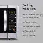 Farberware Countertop Microwave Oven with Sensor Cooking, 1.2 cu. Ft, Stainless Steel