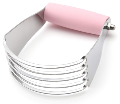 Spring Chef Dough Blender, Top Professional Pastry Cutter with Heavy Duty Stainless Steel Blades, Medium Size, Black