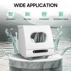 Portable Countertop Dishwasher 158℉ Mini Dishwasher 5 Programs 5L Automatic Dishwashing Machine 360° Spray Deep Cleaning With Air Drying 1200W Compact Dishes Cleaner