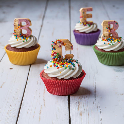 GUSTO [500 Pcs] Mini Cupcake Liners for Baking, Colorful Muffin Liners, Food Grade & Grease-Proof, Baking Cups - Bright Assorted Colors for Candy Cups and Cake Balls - (Formerly Comfy Package)